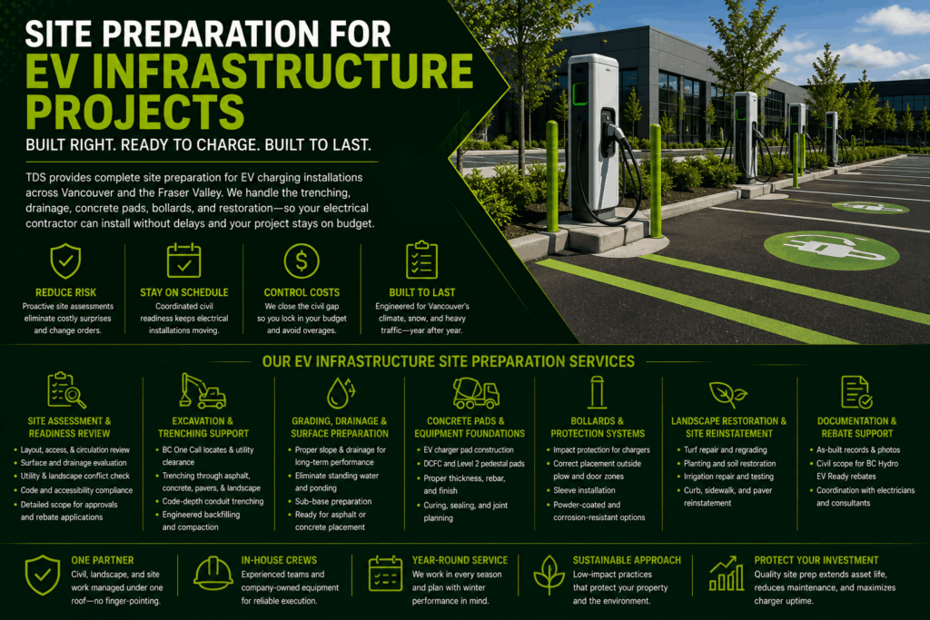 ev infrastructure site preparation vancouver